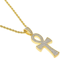 Load image into Gallery viewer, Egyptian Ankh Key Cross Pendant - PLG