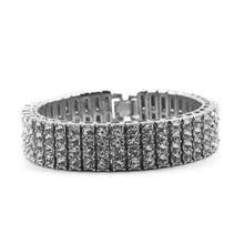 Load image into Gallery viewer, 4 Row Bling AAA Rhinestones Crystal Bracelet - PLG
