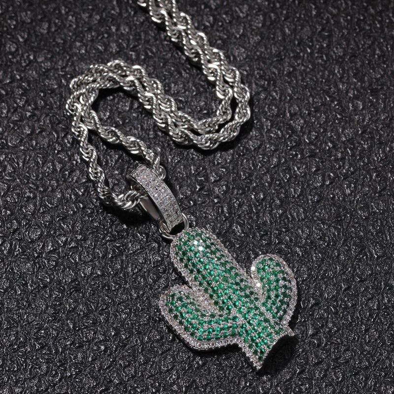 Cactus Cz Pendant - PLG
