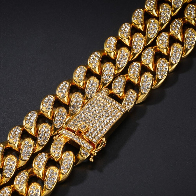 2cm Miami Iced Out Cuban Set - PLG