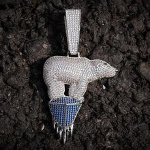 Load image into Gallery viewer, Standing On Ice Polar Bear Pendant - PLG