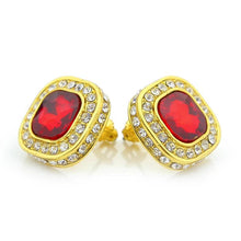 Load image into Gallery viewer, Square Gem Stud Earring - PLG