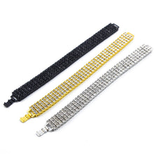 Load image into Gallery viewer, 4 Row Bling AAA Rhinestones Crystal Bracelet - PLG