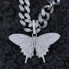 Load image into Gallery viewer, AAA Cubic Zircon Butterfly Pendant - PLG