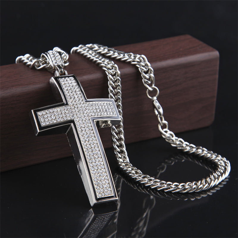Long Cross Pendant - PLG