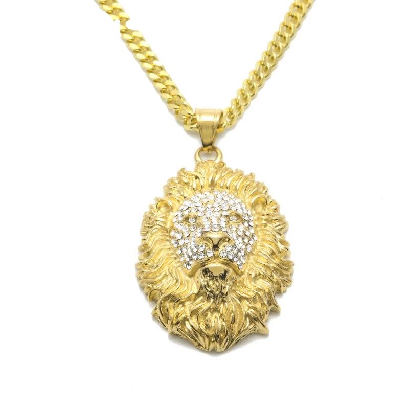 Animal King Lion Head Pendant - PLG