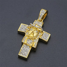 Load image into Gallery viewer, Jesus Head Cross Pendant - PLG