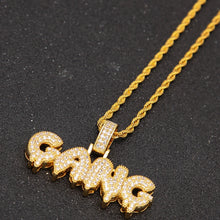 Load image into Gallery viewer, GANG Drip Bubble Letters Pendant - PLG