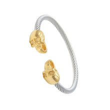 Load image into Gallery viewer, Skull Round Open Cuff Bangles - PLG