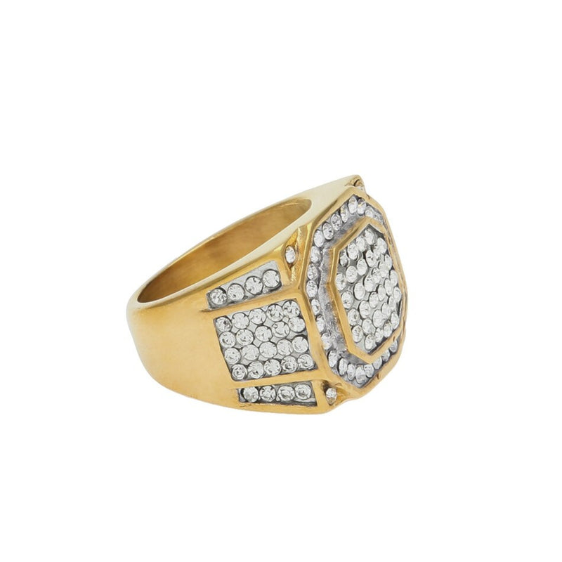 Rhinestone Crystal Punk Ring - PLG