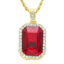 Load image into Gallery viewer, Big Square Gem Crystal Pendant - PLG