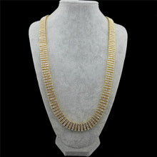 Load image into Gallery viewer, 4 Row Crystal Rhinestone Luxury Necklace 30" - PLG