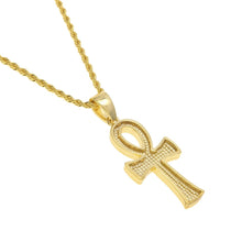 Load image into Gallery viewer, Egyptian Ankh Key Cross Pendant - PLG