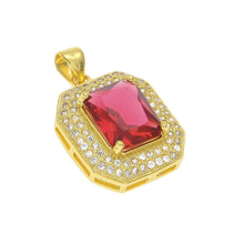 Load image into Gallery viewer, Square Gem Crystal Pendant - PLG