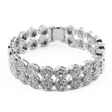 Load image into Gallery viewer, 2 Row Round Rosary Flower Bracelet - PLG