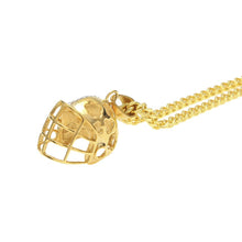 Load image into Gallery viewer, Pave Sport Football Baseball Helmet Pendant - PLG