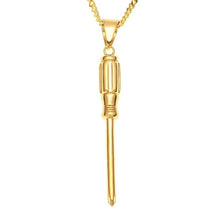 Load image into Gallery viewer, Golden Screwdriver Pendant - PLG