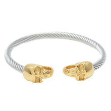 Load image into Gallery viewer, Skull Round Open Cuff Bangles - PLG