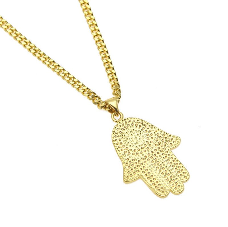Hamsa Hand Pendant - PLG