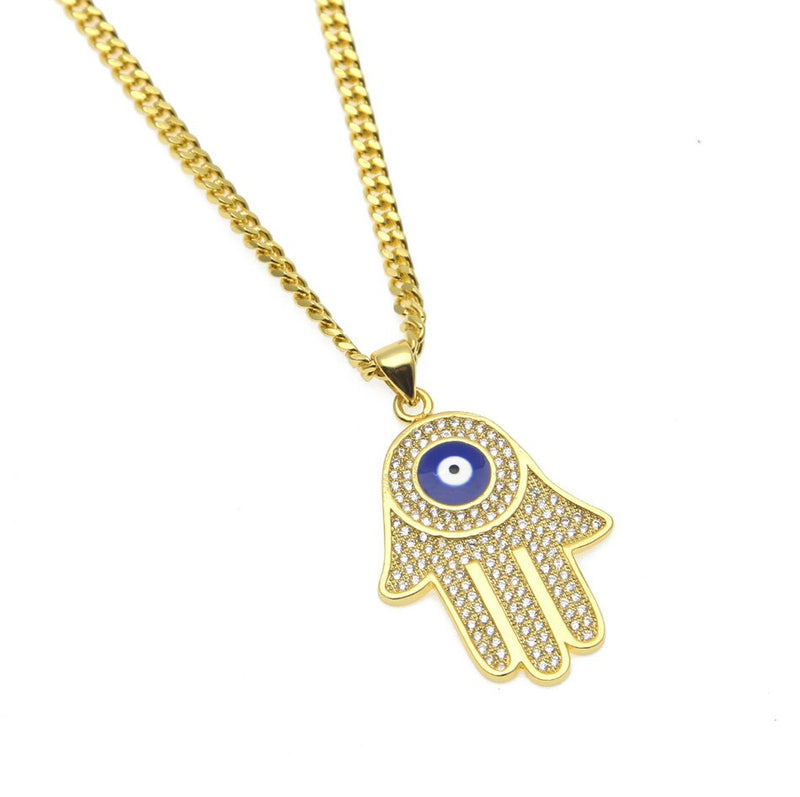 Hamsa Hand Pendant - PLG