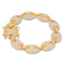 Load image into Gallery viewer, 13mm Rhinestone Coffee Beans Bracelet - PLG