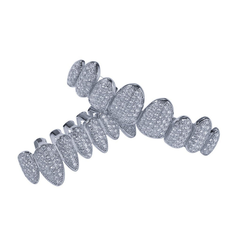 Iced Out AAA Zircon Micro Pave Teeth Grills - PLG