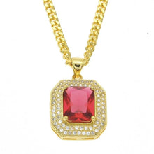 Load image into Gallery viewer, Square Gem Crystal Pendant - PLG