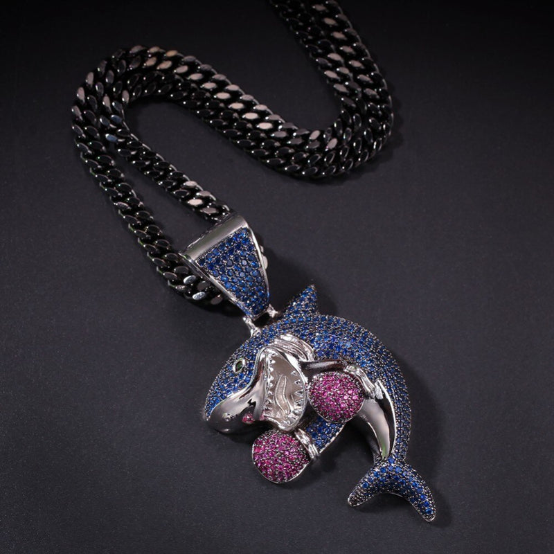 Boxing Shark Pendant - PLG