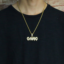 Load image into Gallery viewer, GANG Drip Bubble Letters Pendant - PLG