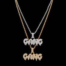 Load image into Gallery viewer, GANG Drip Bubble Letters Pendant - PLG