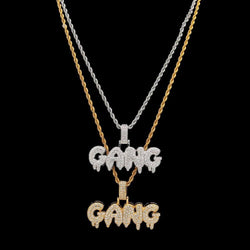 GANG Drip Bubble Letters Pendant - PLG