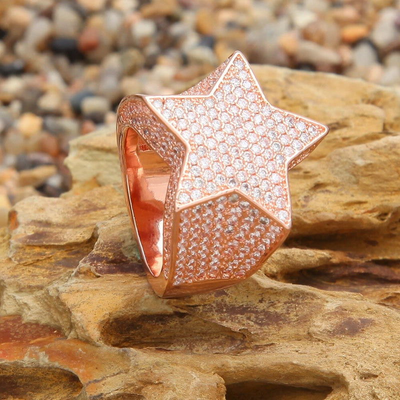 Five Point Star CZ Ring - PLG