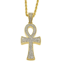 Load image into Gallery viewer, Egyptian Ankh Key Cross Pendant - PLG