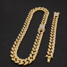 Load image into Gallery viewer, 2cm Miami Iced Out Cuban Set - PLG