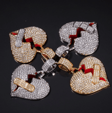 Load image into Gallery viewer, Broke Heart With Band Aid Pendant - PLG