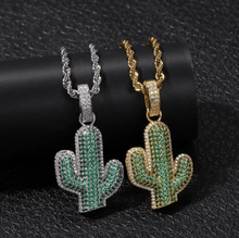 Load image into Gallery viewer, Cactus Cz Pendant - PLG