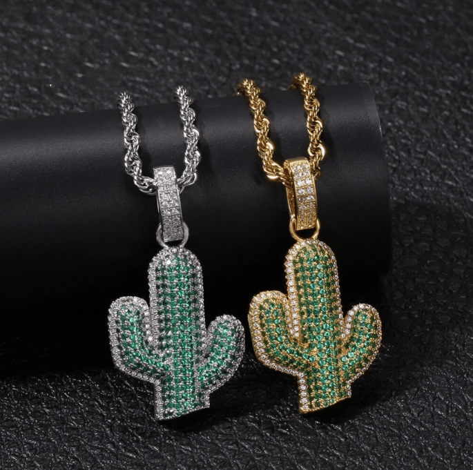 Cactus Cz Pendant - PLG