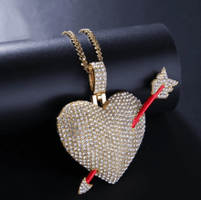 Load image into Gallery viewer, Heart with Arrow Pendant - PLG