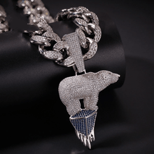 Load image into Gallery viewer, Standing On Ice Polar Bear Pendant - PLG